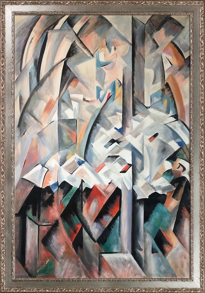 In the Chapel Pre-Framed - Versailles Silver Salon Frame 24" X 36"