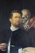 Self-Portrait with Death as a Fiddler