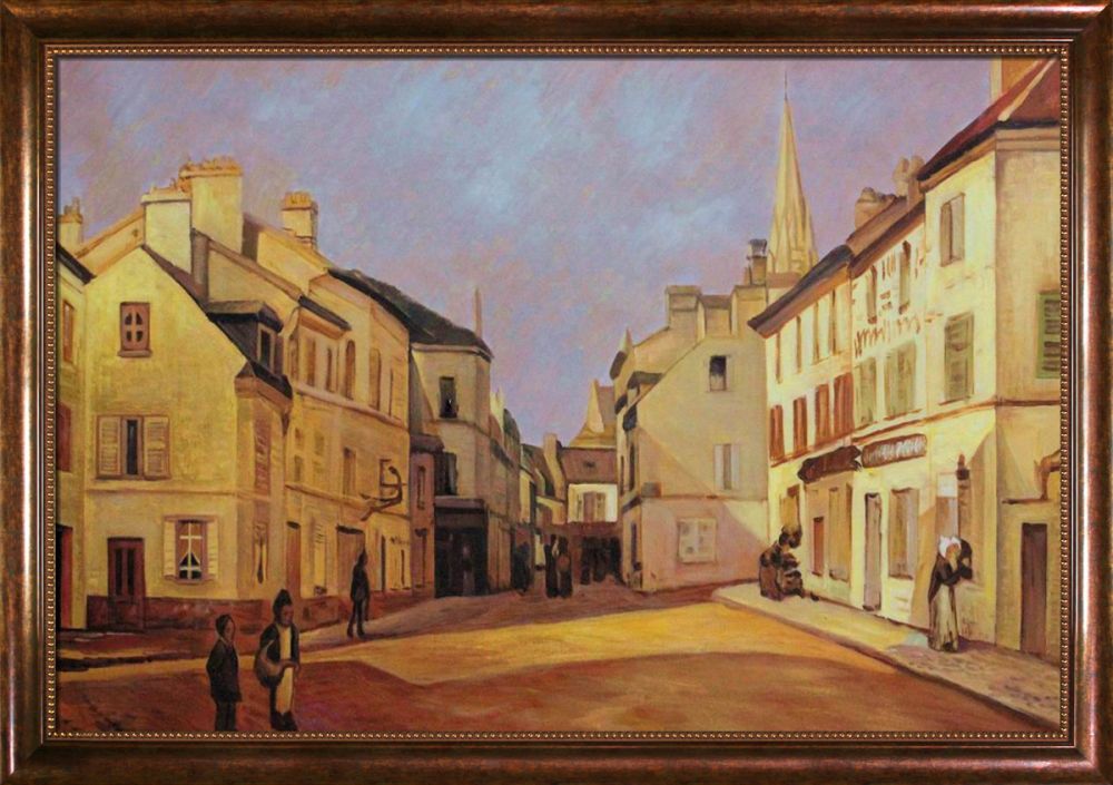 Square in Argenteuil Pre-Framed - Verona Cafe Frame 24"X36"