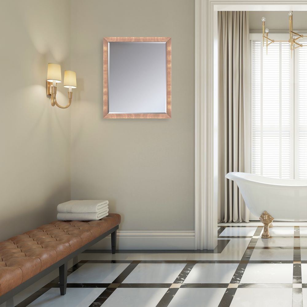 Blushing Rose Gold Framed Mirror