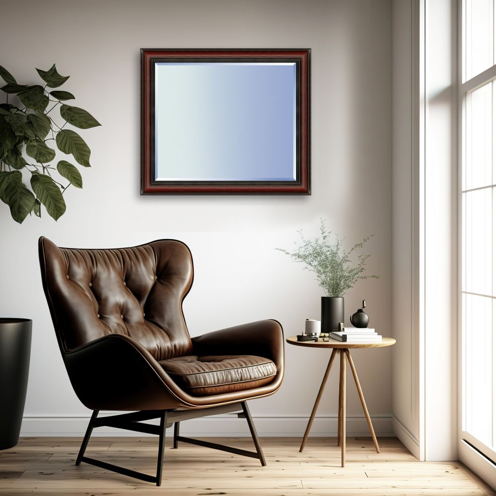 Grecian Wine Framed Mirror