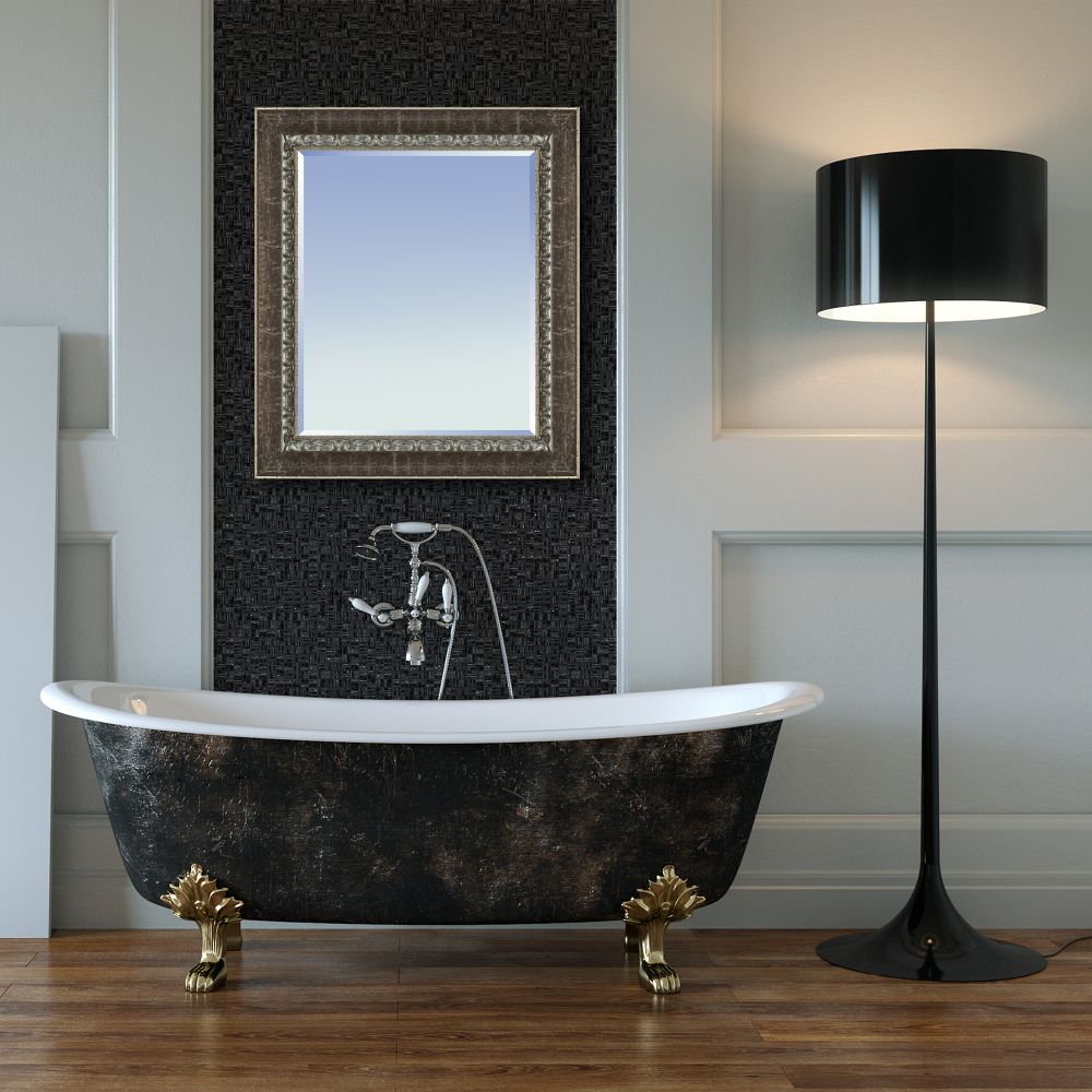 Seasoned Sterling Framed Mirror