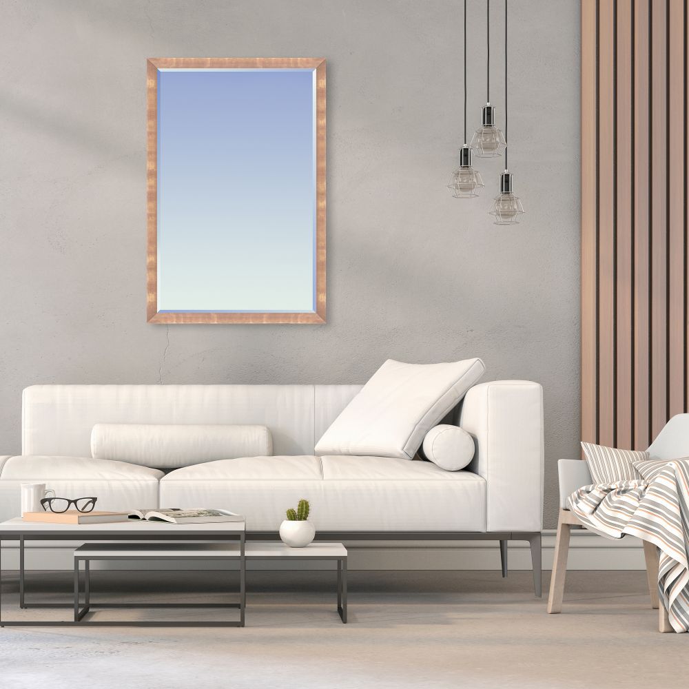 Blushing Rose Gold Framed Mirror