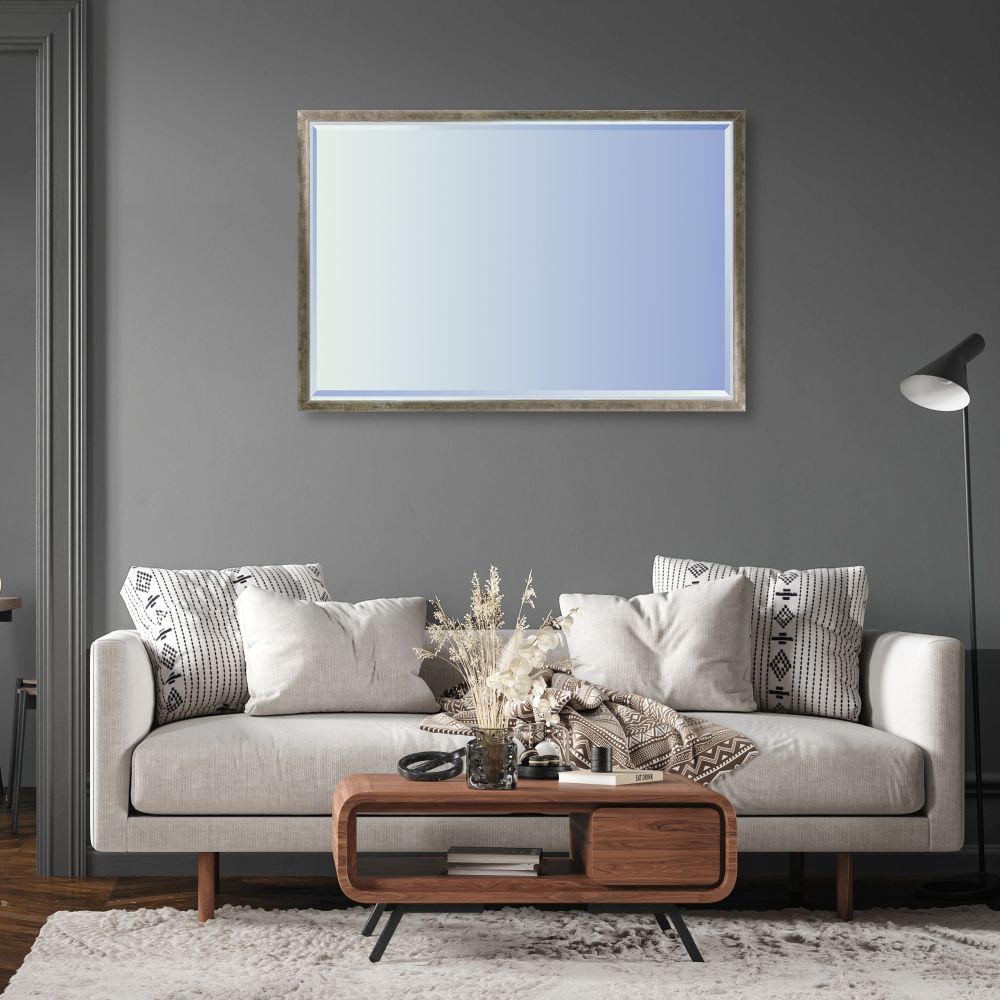 Champagne Silhouette Framed Mirror