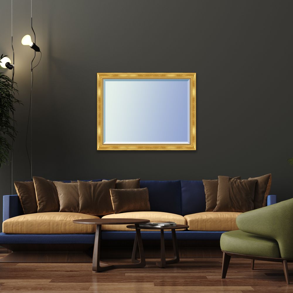 Milan Gold Framed Mirror Pre-framed