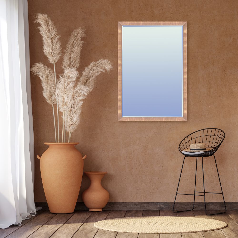 Blushing Rose Gold Framed Mirror