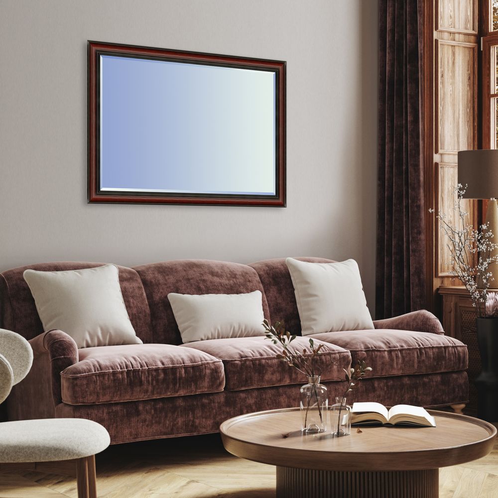 Grecian Wine Framed Mirror