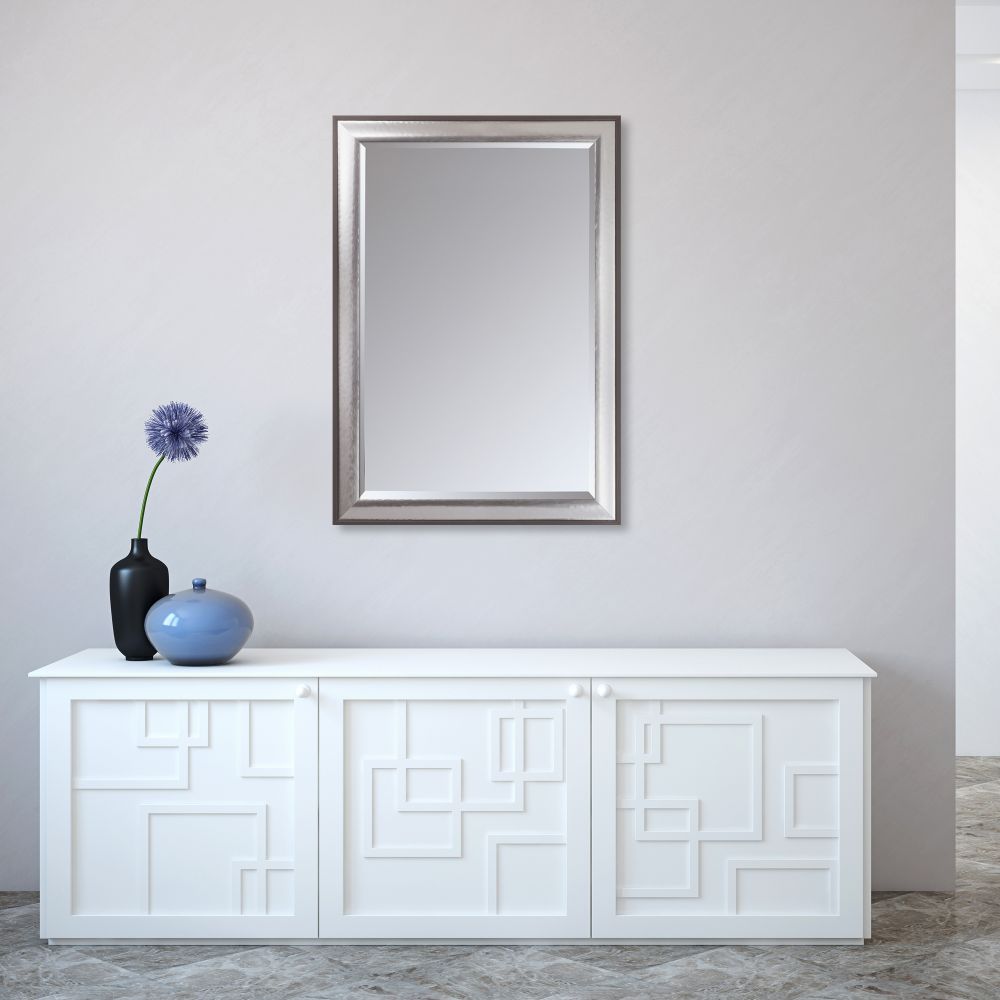Magnesium Silver Framed Mirror