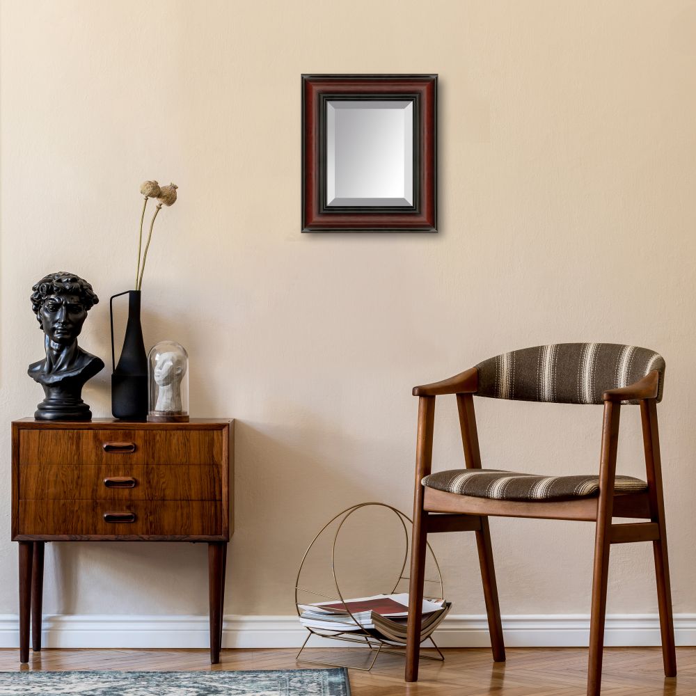 Grecian Wine Framed Mirror Pre-framed