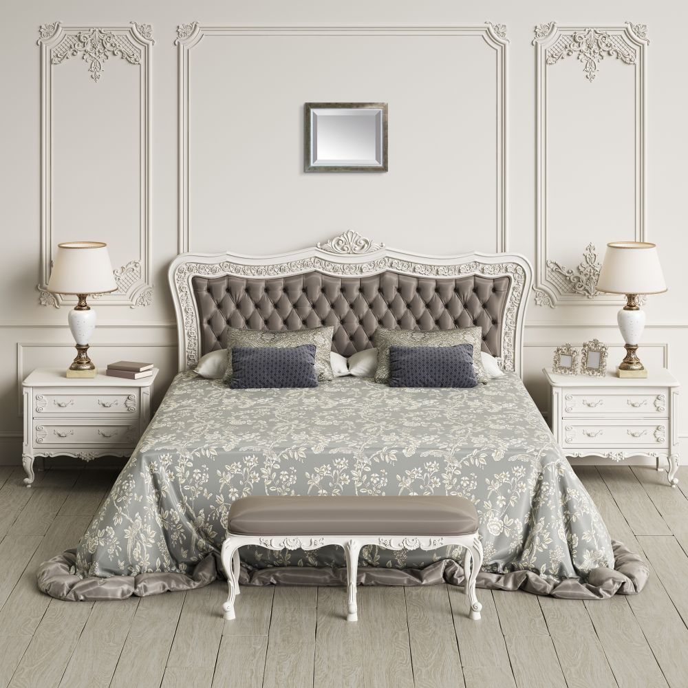 Champagne Silhouette Framed Mirror