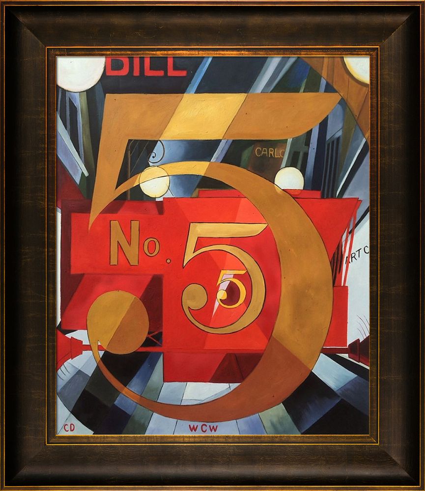 I Saw the Figure 5 in Gold Pre-Framed - Veine D'Or Bronze Scoop Frame 20"X24"