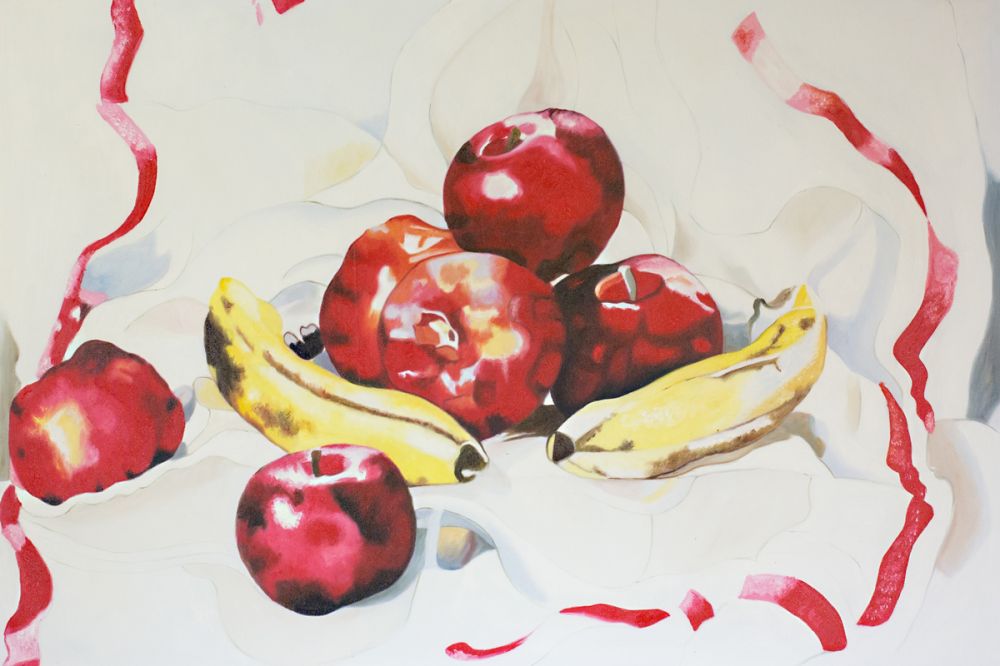 Still Life with Apples and Bananas