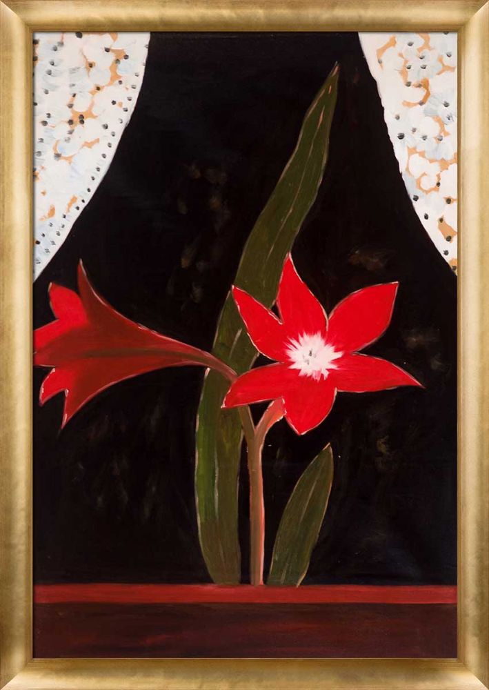 Cottage Window Pre-Framed - Gold Luminoso Frame 24" x 36"