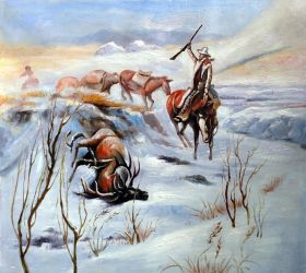 Christmas Dinner for the Men on the Trail