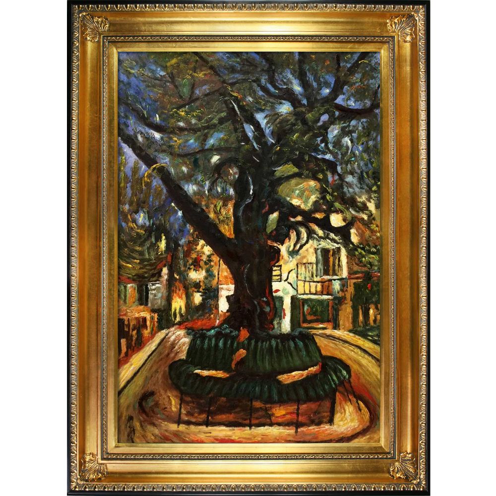The Tree of Vence Pre-framed - Regency Gold Frame 24"X36"