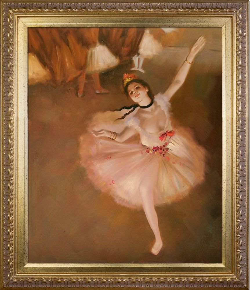 Star Dancer (On Stage) Pre-Framed - Elegant Gold Frame 20"X24"