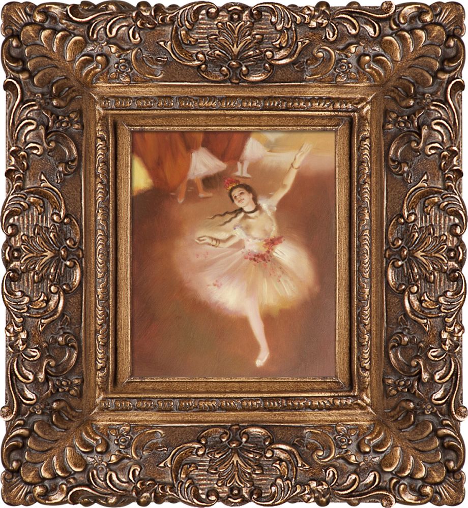 Star Dancer (On Stage) Pre-Framed - Burgeon Gold Frame 8"X10"