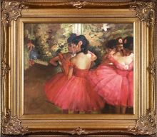 Dancers in Pink Pre-Framed