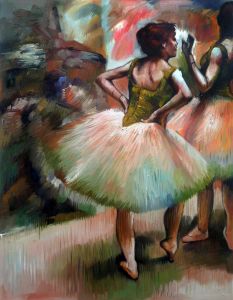 Dancers, Pink and Green