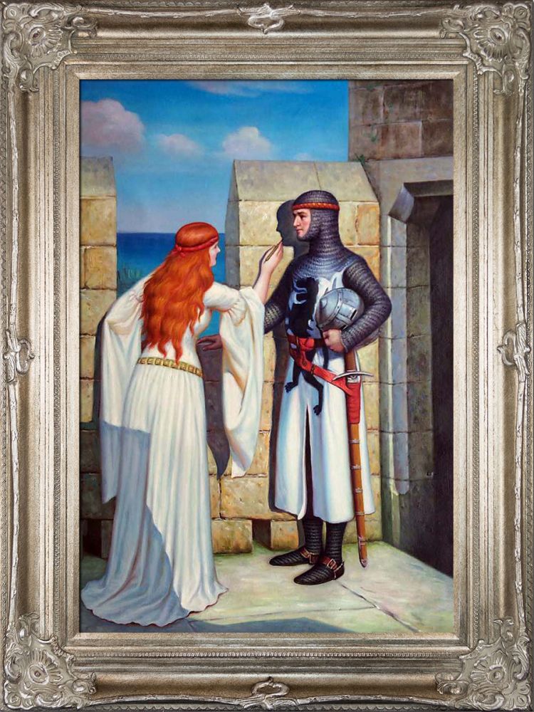 The Shadow, 1909 Pre-Framed - Renaissance Champagne Frame 24"X36"