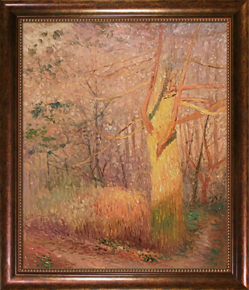 Tree in The Sun, 1900 Pre-Framed - Verona Cafe Frame 20"X24"