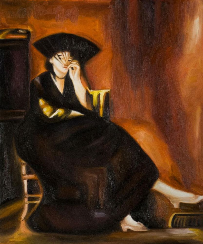 Berthe Morisot with a Fan