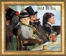 At The Cafe Pre-Framed