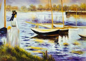 The Banks Of The Seine At Argenteuil