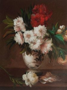 Peonies In A Vase