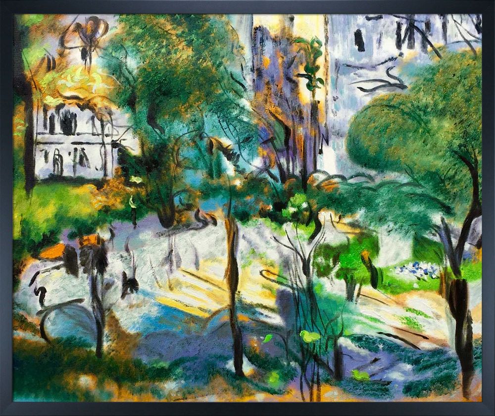 Berlioz Park Pre-framed - Studio Black Wood Frame 20"X24"