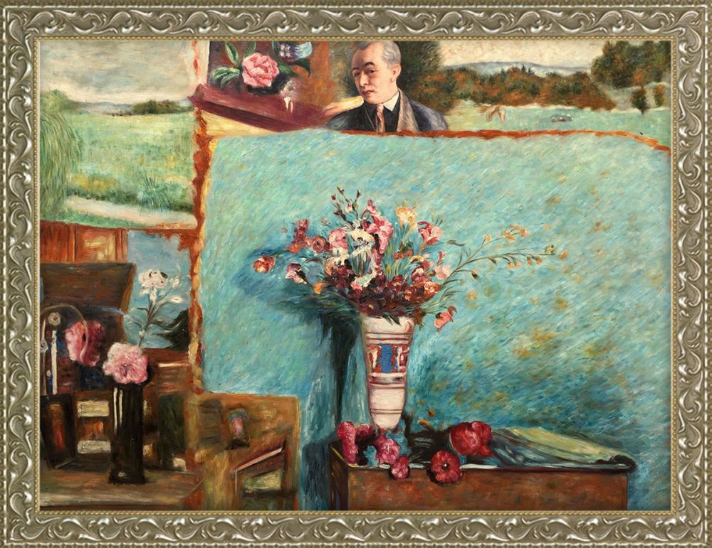 Carton d'etudes Pre-Framed - Rococo Silver 30"X40"