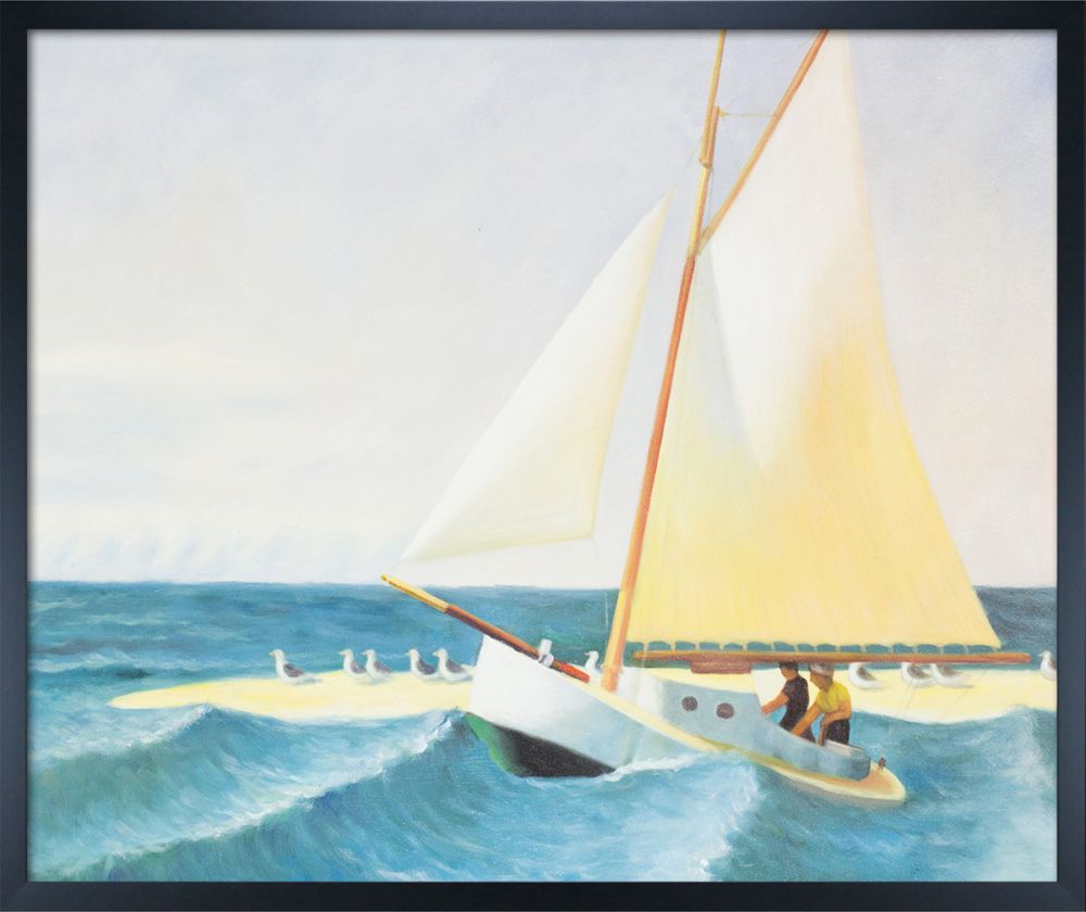 The Martha McKean of Wellfleet Pre-Framed - Studio Black Wood Frame 20"X24"