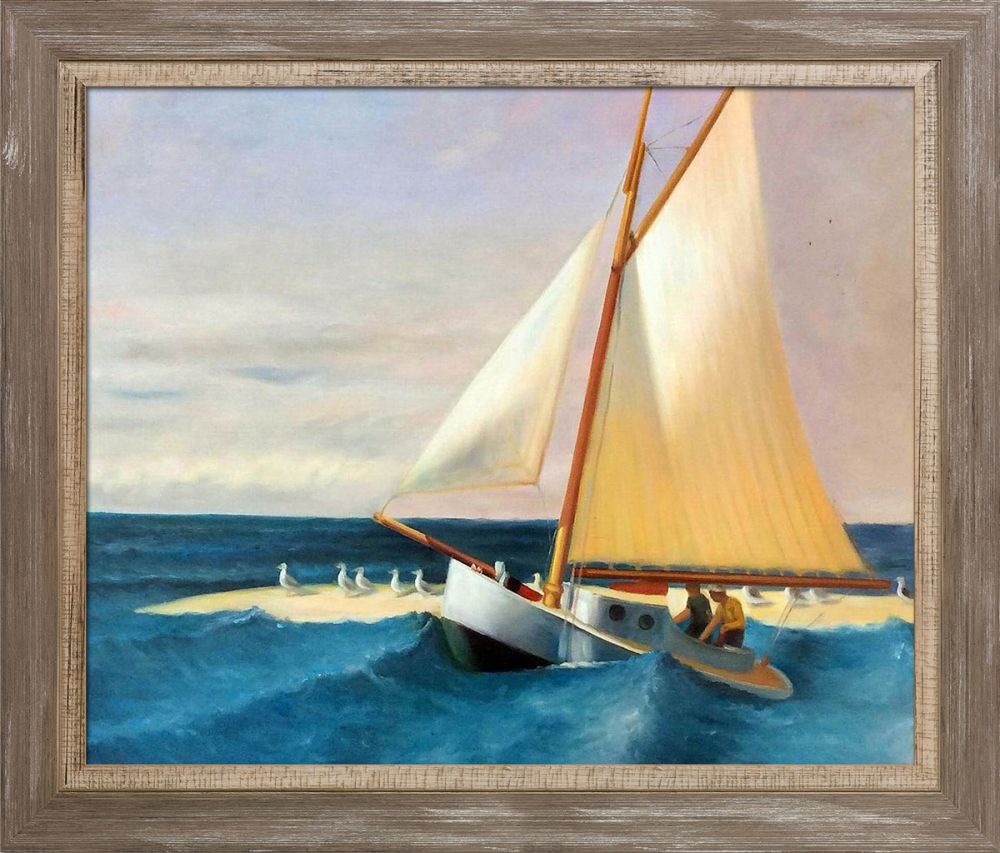 The Martha McKean of Wellfleet Pre-Framed - Miramar Distressed Charcoal Grey Frame 20" X 24"