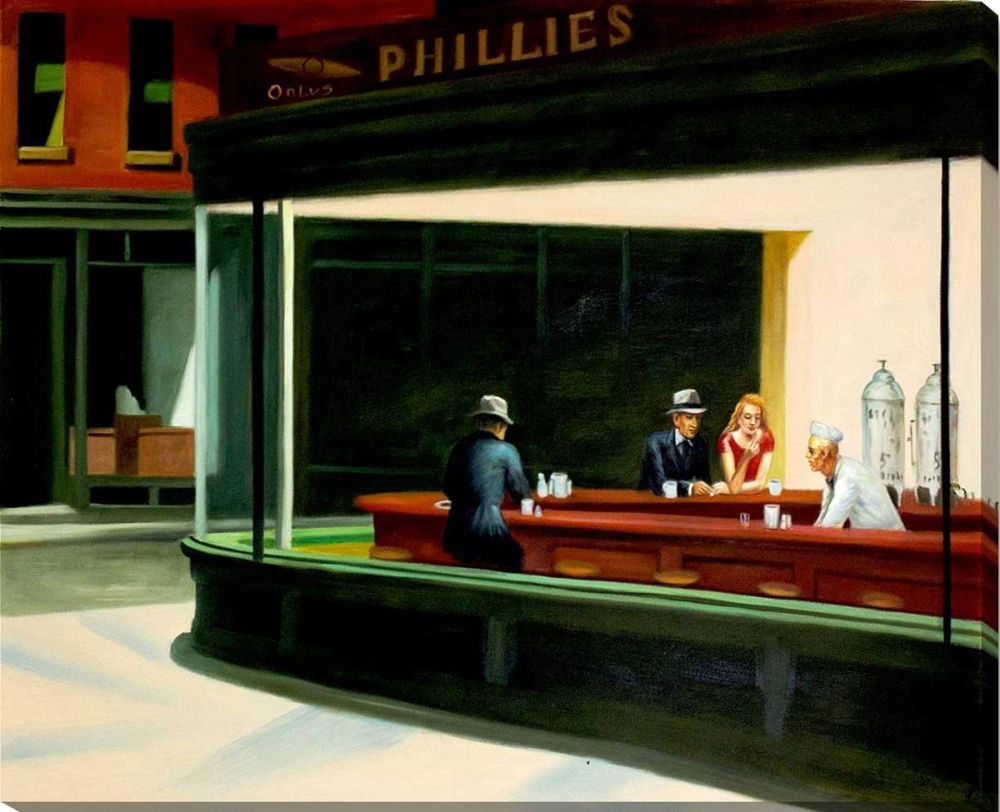 Night Hawks, 1942 Gallery Wrap - Gallery Wrap 20"X24"