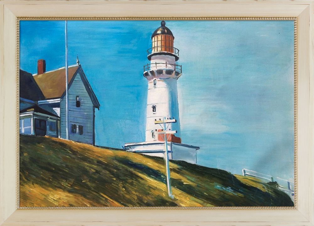 Light at Two Lights Pre-Framed - Constantine Frame 24" X 36"