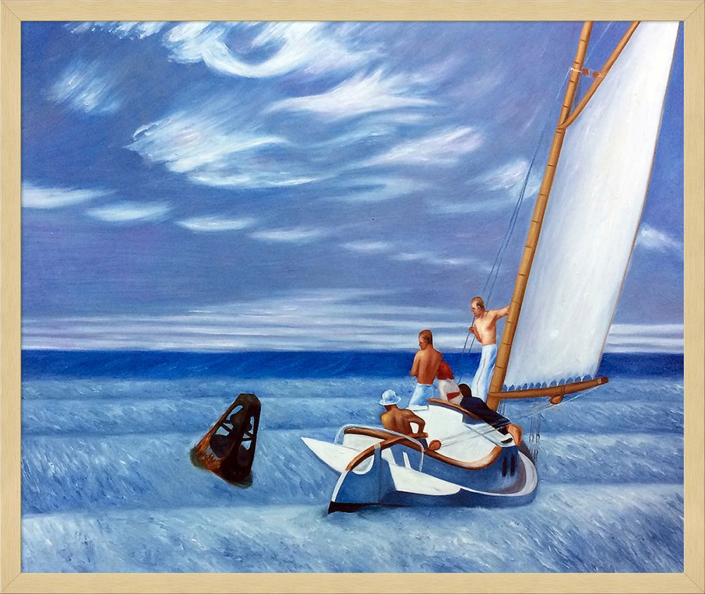 Ground Swell, 1939 Pre-Framed - Studio Blonde Wood Frame 20"X24"