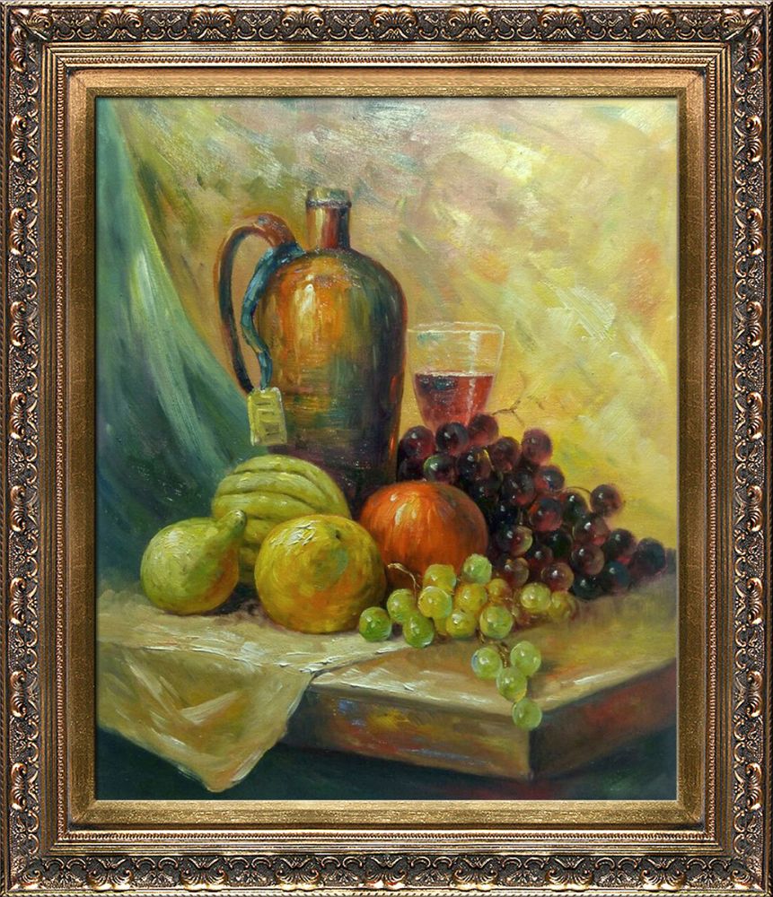 Still Life Preframed - Baroque Antique Gold Frame 20"X24"