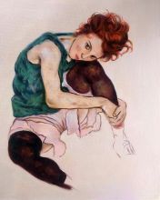 Seated Woman with Legs Drawn Up