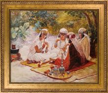 The Card Players Pre-Framed