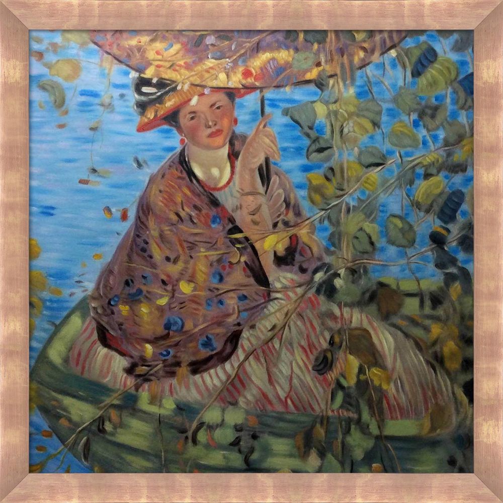 Through the Vines Pre-framed - Blushing Rose Gold Frame 24" X 24"