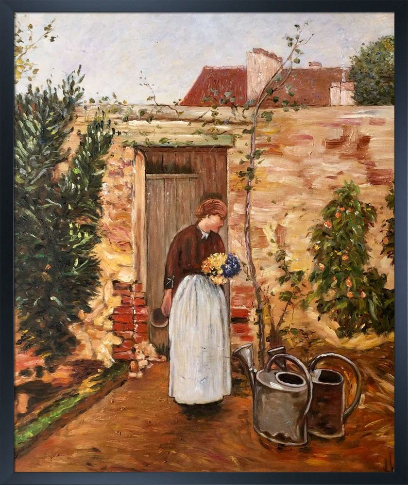 The Garden Door Pre-framed - Studio Black Wood Frame 20"X24"