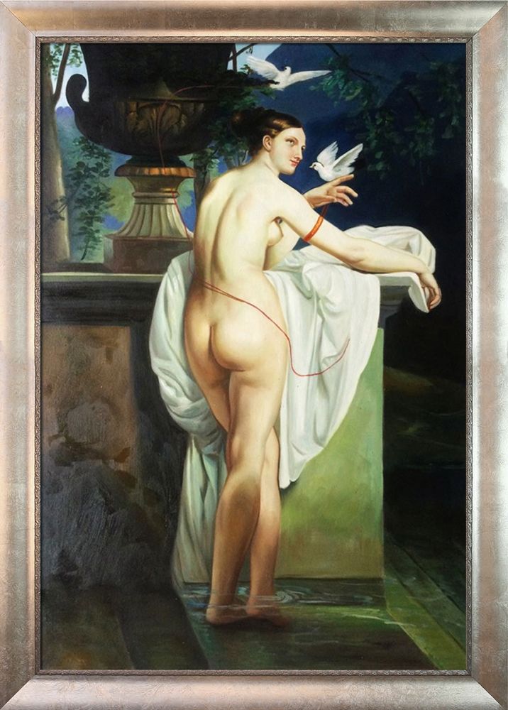 Ballerina Carlotta Chabert as Venus Preframed - Champage Scoop with Swirl Lip Frame 24"X36"