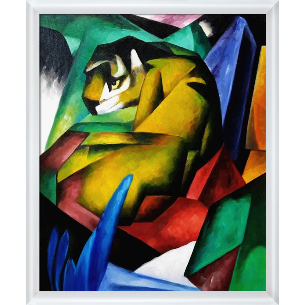 The Tiger Pre-framed - Moderne Blanc Frame 20" X 24"