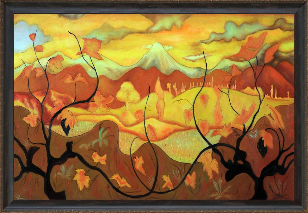 Vines Pre-Framed - La Scala Frame 24"X36"