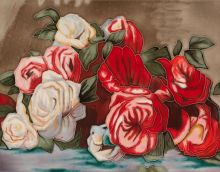 Discarded Roses Accent Tile (felt back)