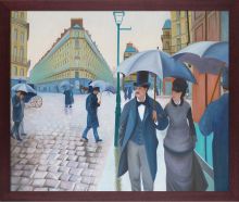 A Paris Street, Rainy Day Pre-Framed 