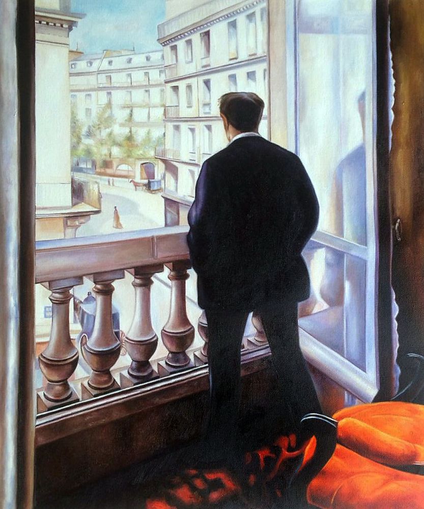 The artist's younger brother René in the home on rue de Miromesnil