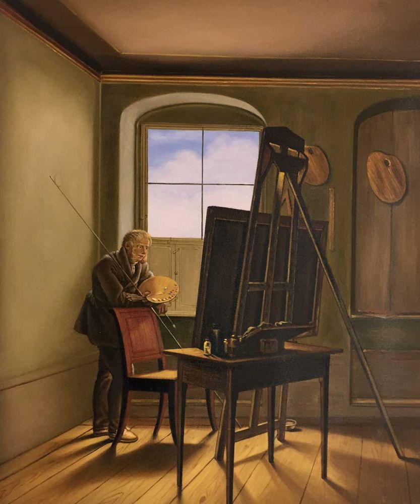 Caspar David Friedrich in his Studio