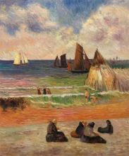 Bathing, Dieppe, 1885