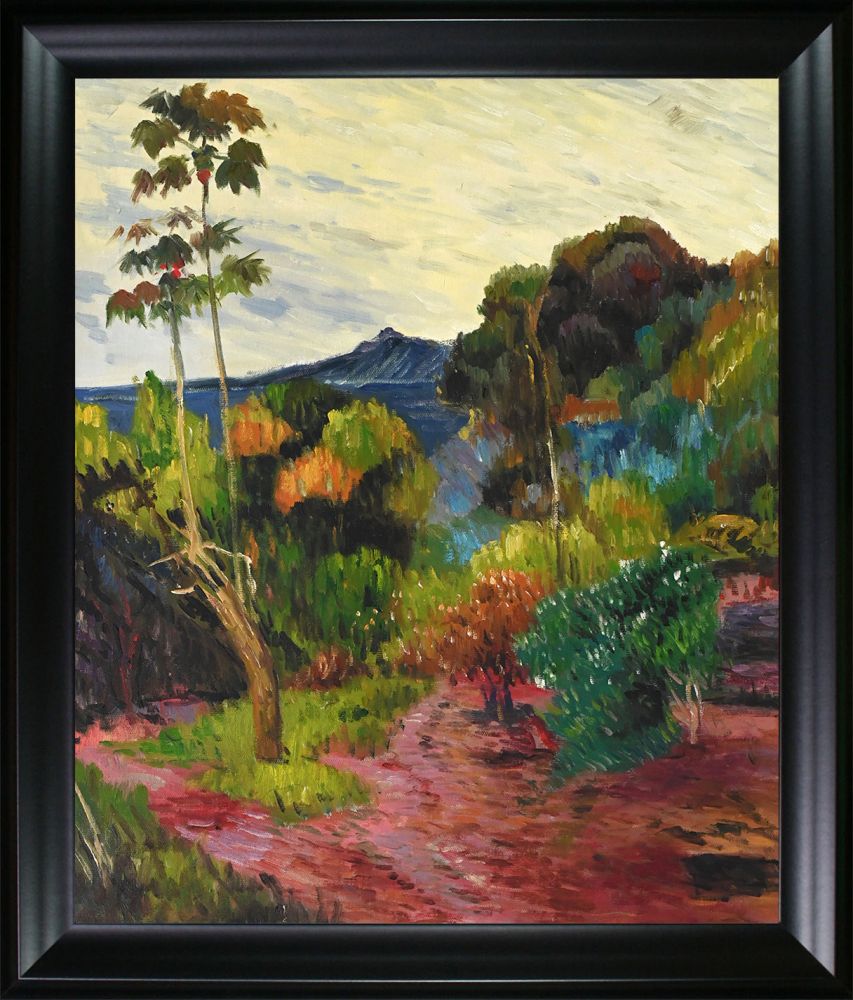 Martinique Landscape, 1887 Pre-framed - Black Matte Frame 20"X24"